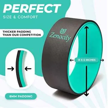 Yoga Wheel 13'' for Back Pain Relief & Flexibility