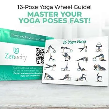 Yoga Wheel 13'' for Back Pain Relief & Flexibility