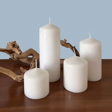 Stonebriar Long Burning Unscented Pillar Candles 6 Count