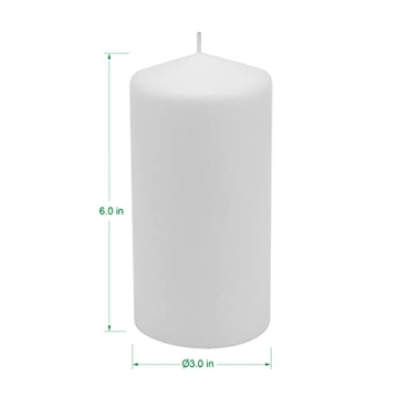Stonebriar Long Burning Unscented Pillar Candles 6 Count