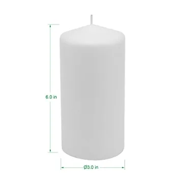 Stonebriar Long Burning Unscented Pillar Candles 6 Count
