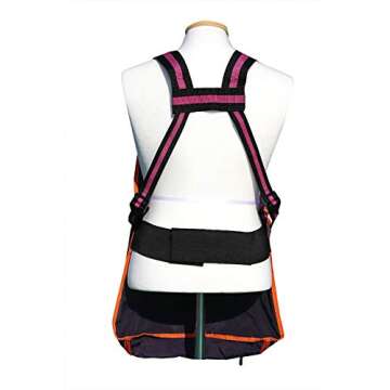 Gold Line Garden Apron with Pockets Harvest Fruit Vegetable Picking Bag For Women Gardener Adjustable Neck & Waist