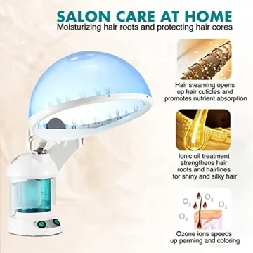 DENFANY 2-in-1 Hair and Facial Steamer for Home Use