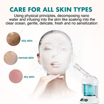 DENFANY 2-in-1 Hair and Facial Steamer for Home Use