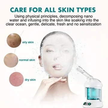 DENFANY 2-in-1 Hair and Facial Steamer for Home Use