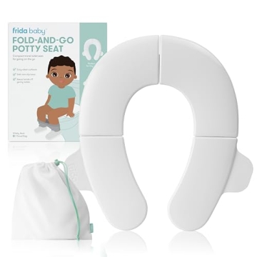 Frida Baby Fold-and-Go Potty Seat | Travel-Friendly & Child-Safe Toilet Solution