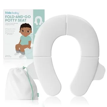 Frida Baby Fold-and-Go Potty Seat | Travel-Friendly & Child-Safe Toilet Solution