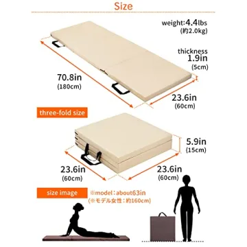 KaRaDaStyle Folding Gymnastics Mat for Ultimate Comfort