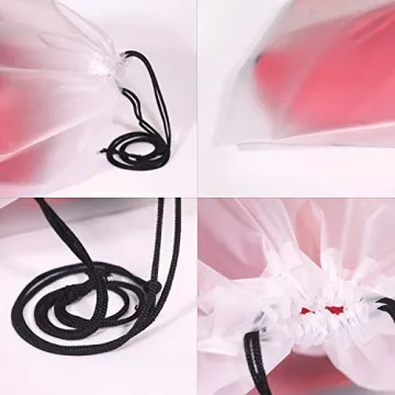 Portable Translucent Shoe Bags Set of 24 for Travel Organization