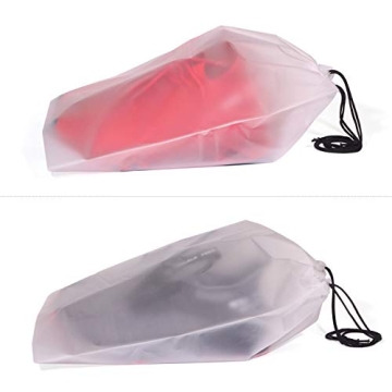Portable Translucent Shoe Bags Set of 24 for Travel Organization