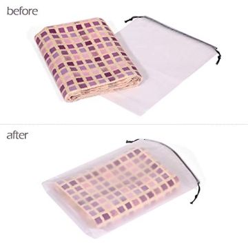 Portable Translucent Shoe Bags Set of 24 for Travel Organization