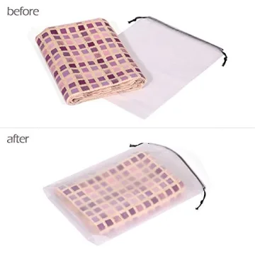 Portable Translucent Shoe Bags Set of 24 for Travel Organization