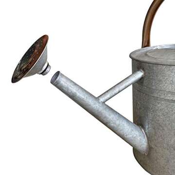 Elegant Galvanized Steel Watering Can for Your Garden