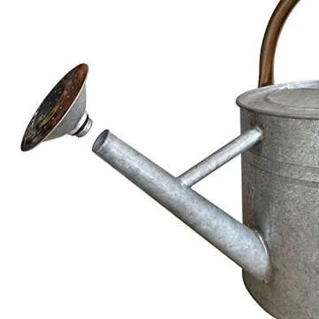 Elegant Galvanized Steel Watering Can for Your Garden