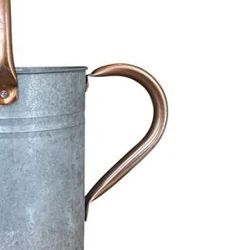 Elegant Galvanized Steel Watering Can for Your Garden
