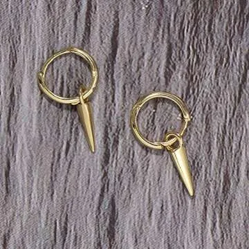 Fashionable 14K Gold Plated Huggie Hoops Earrings Set