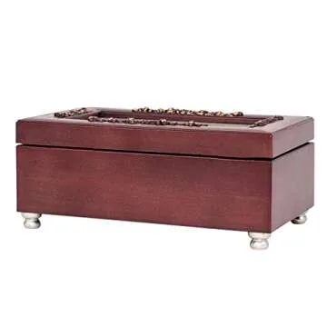 Cottage Garden Granddaughter Unlocked Joy Petite Rosewood Jewelry Music Box Plays You are My Sunshine