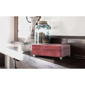 Cottage Garden Granddaughter Unlocked Joy Petite Rosewood Jewelry Music Box Plays You are My Sunshine