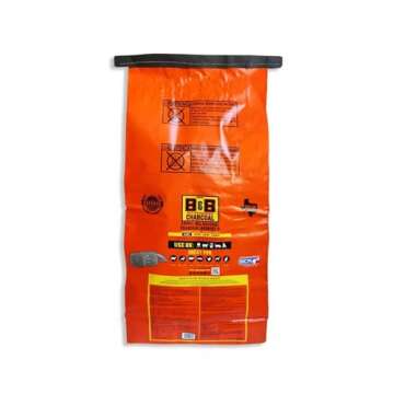 B&B Charcoal Slow Burning Oak Charcoal Briquettes with All Natural Smoky Flavoring for Grills, Barbe...