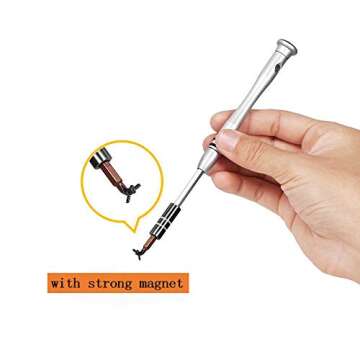 60 in 1 Screwdriver Set, Precision Professional Repair Tool Kit, Magnetic Driver Kit with Flexible Shaft, Extension Rod for Mobile Phone, Smartphone, Game Console, Tablet, PC, Blue