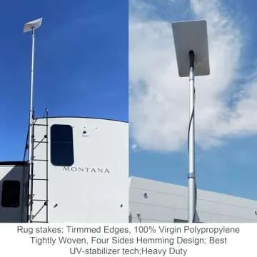 10ft Telescopic RV Ladder Pole with Starlink Adapter Kit