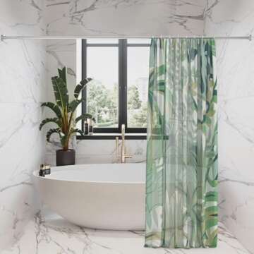 Adjustable SUNALLY Shower Curtain Rod for Easy Installation