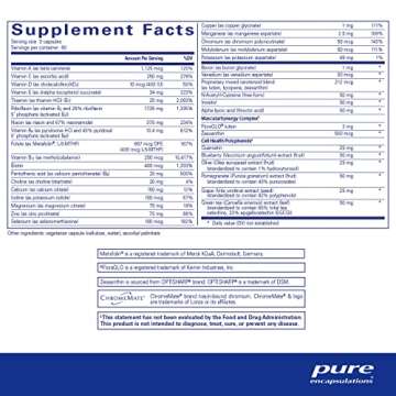Pure Encapsulations Polyphenol Nutrients | Hypoallergenic Nutrient Dense Multivitamin/Mineral Formul...