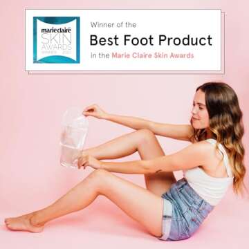 grace & stella Award-Winning Foot Peeling Mask - Foot Peel Masks (4 Pairs, Unscented) - Moisturizing Foot Masks That Remove Dead Skin, Exfoliating Foot Mask for Dry Cracked Feet, Feet Peeling Mask