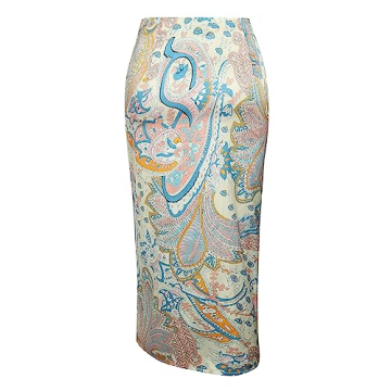 Shop ZAFUL Boho Skirt High Waist Floral Design