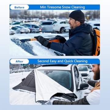 Eamefia Heavy Duty Windshield Cover for Ice and Snow