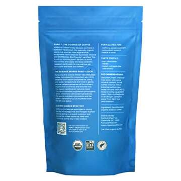 Purity Coffee CALM Decaf Medium Roast Whole Beans - USDA Certified Organic Specialty Grade Arabica S...