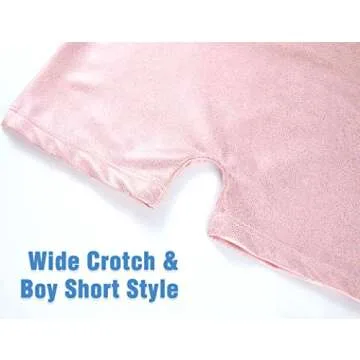 TENVDA Girls Gymnastics Leotards Sparkly Glitter Solid Pale Pink Biketard Unitard for 2t 3t Toddler Kids Performance Practice