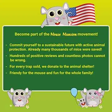 Avatina Mouse Mansion Humane Mouse Trap - Bounce Back for Nature