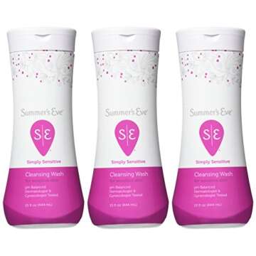 Summer's Eve Feminine Wash Sensitive Skin 15 oz (Pack of 3)