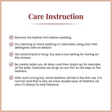 Luxury Feather Pajamas for Women - Detachable Trim & Soft Fabric