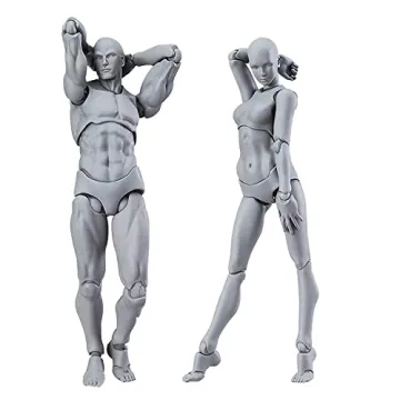Small Posable Artist Mannequin Figures - Perfect for Drawing and Sketching Supplies
