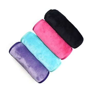 Reusable Makeup Remover Cloths - Soft 4 Pack for Easy Cleaning