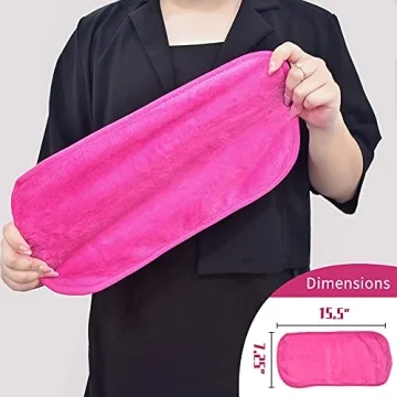 Reusable Makeup Remover Cloths - Soft 4 Pack for Easy Cleaning