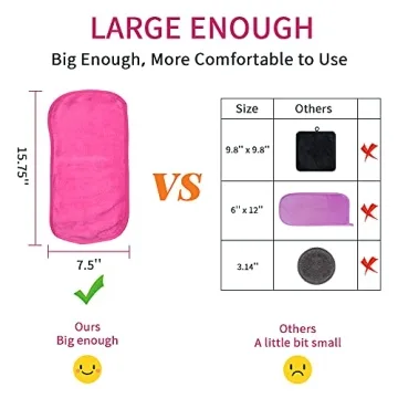 Reusable Makeup Remover Cloths - Soft 4 Pack for Easy Cleaning