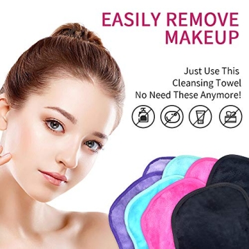 Reusable Makeup Remover Cloths - Soft 4 Pack for Easy Cleaning