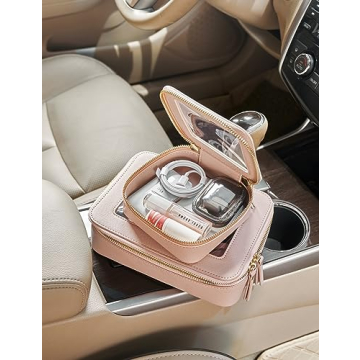 Stylish Pink Mini Makeup Bag for Daily Essentials