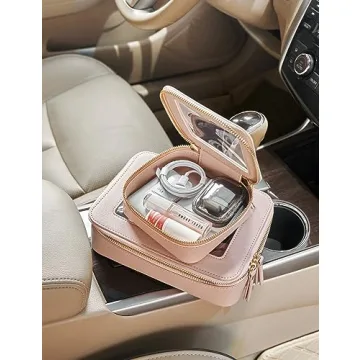 Stylish Pink Mini Makeup Bag for Daily Essentials