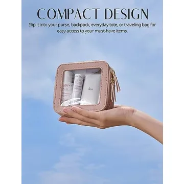 Stylish Pink Mini Makeup Bag for Daily Essentials