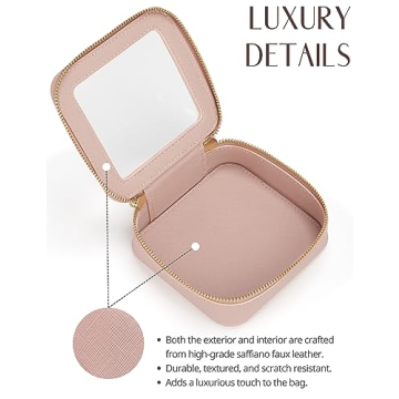 Stylish Pink Mini Makeup Bag for Daily Essentials