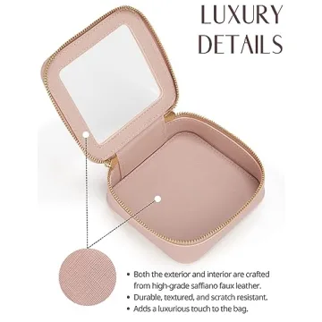 Stylish Pink Mini Makeup Bag for Daily Essentials