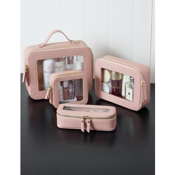 Stylish Pink Mini Makeup Bag for Daily Essentials