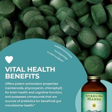 HealthForce Spirulina Manna 16 Oz - Organic Immune Support