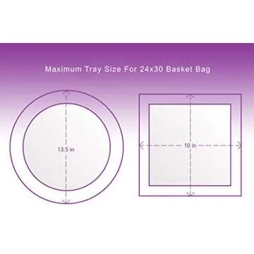 Purple Q Crafts Clear Basket Bags - 24x30 inches, 10 Pack