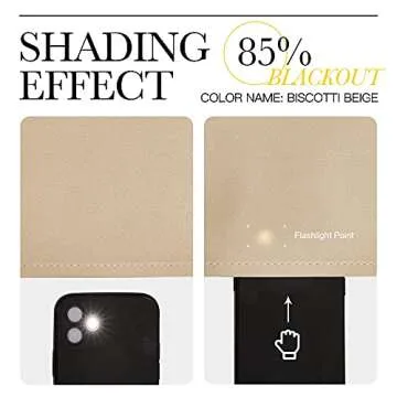 NICETOWN Window Treatment Room Darkening Draperies - (Biscotti Beige Color) 52 Width X 108 Length, Room Darkening Curtains and Drapes for Bedroom