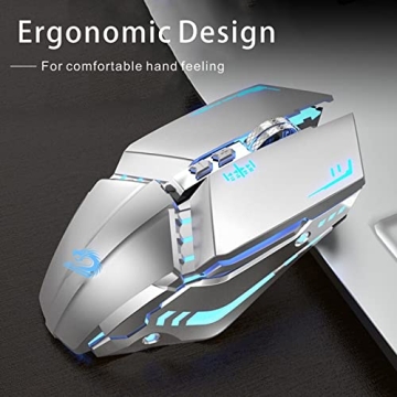 TENMOS T12 Wireless Gaming Mouse Rechargeable with LED